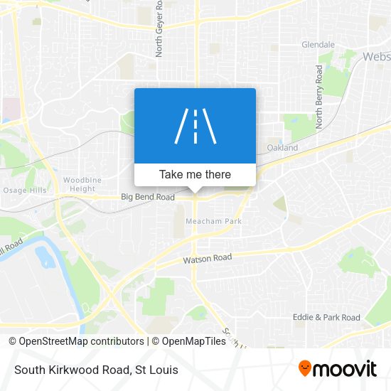 Mapa de South Kirkwood Road
