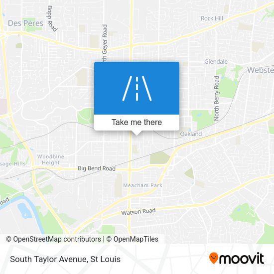 South Taylor Avenue map