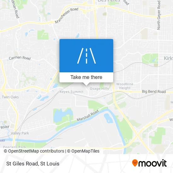 Mapa de St Giles Road