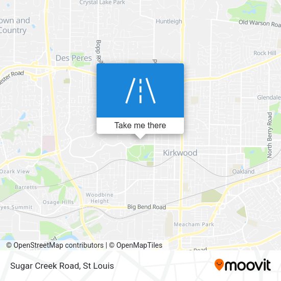 Mapa de Sugar Creek Road