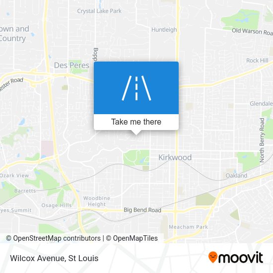 Mapa de Wilcox Avenue