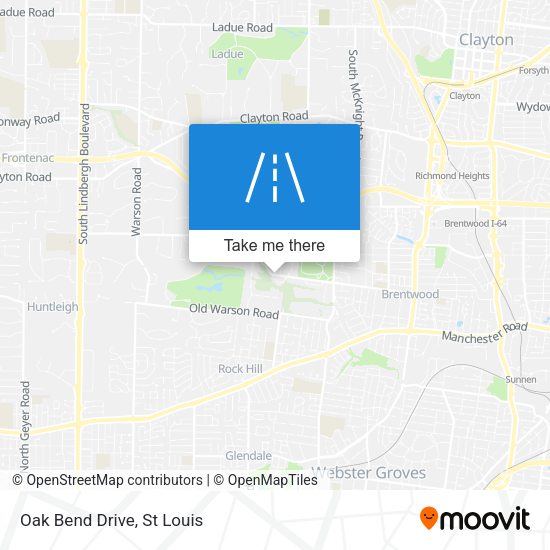 Mapa de Oak Bend Drive