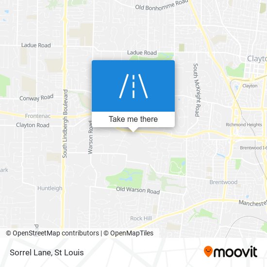 Mapa de Sorrel Lane