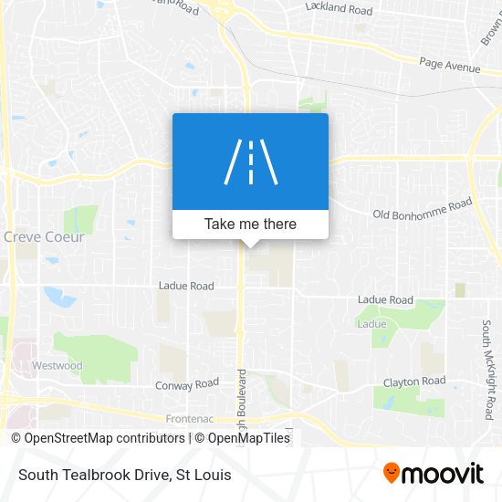 South Tealbrook Drive map