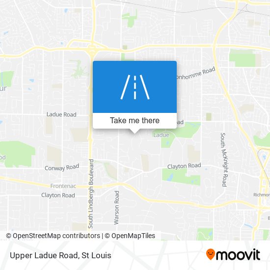 Mapa de Upper Ladue Road