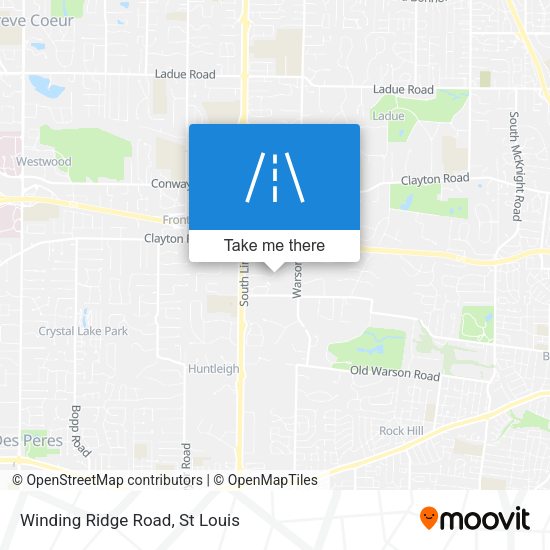 Winding Ridge Road map