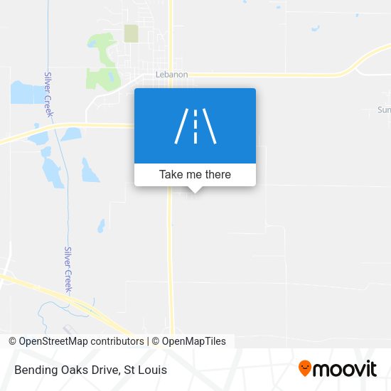 Bending Oaks Drive map