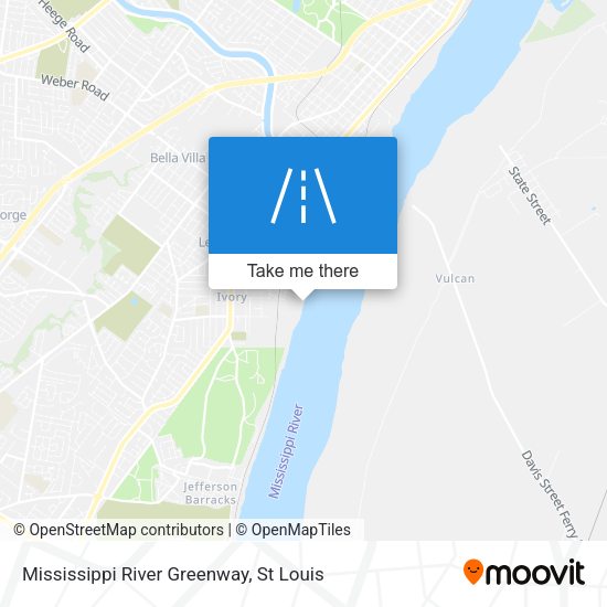 Mississippi River Greenway map