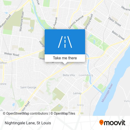Mapa de Nightingale Lane