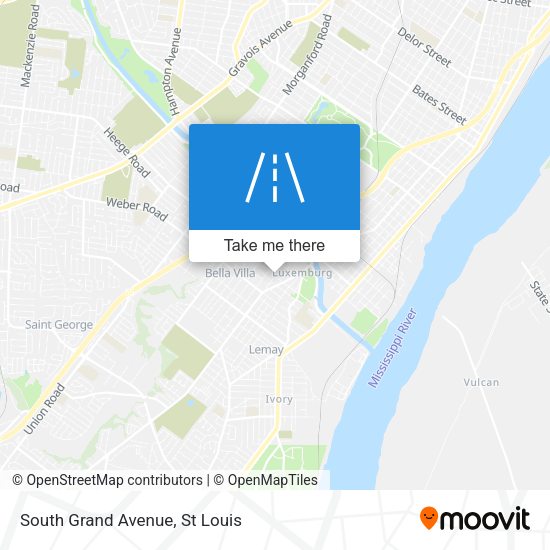 South Grand Avenue map