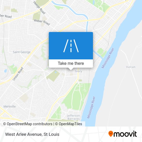 West Arlee Avenue map