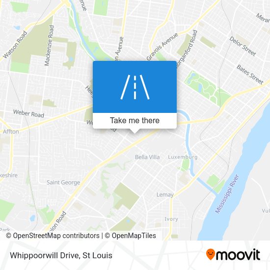 Whippoorwill Drive map