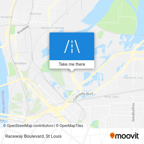 Raceway Boulevard map