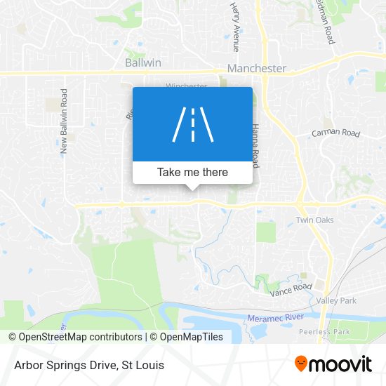 Arbor Springs Drive map