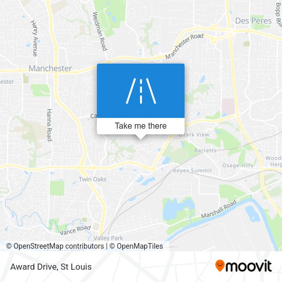 Mapa de Award Drive