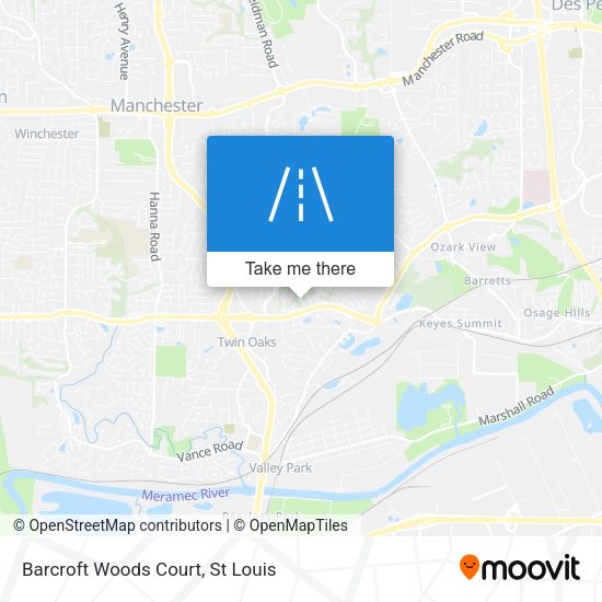 Barcroft Woods Court map