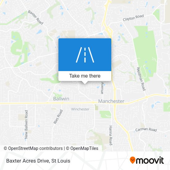 Baxter Acres Drive map