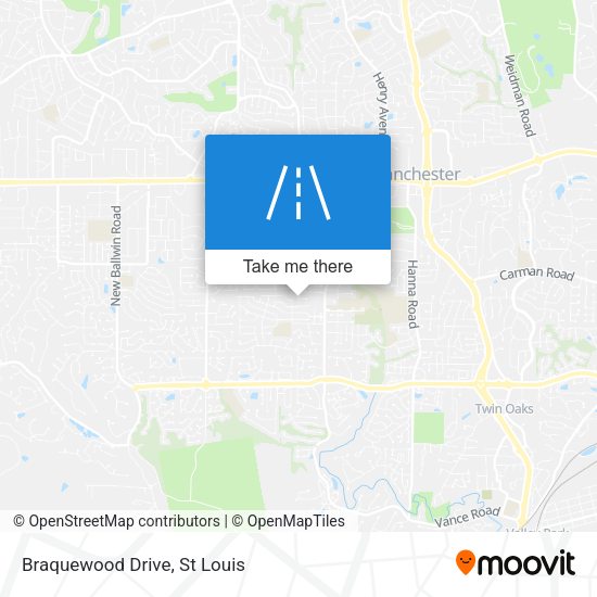 Mapa de Braquewood Drive