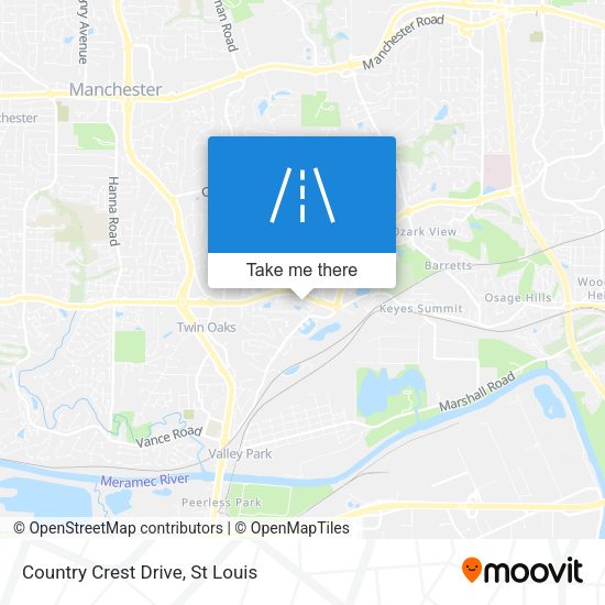 Country Crest Drive map