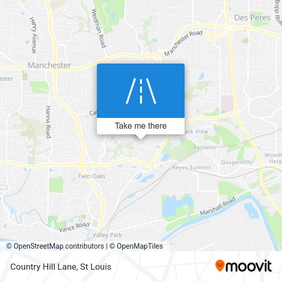 Country Hill Lane map