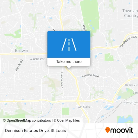 Dennison Estates Drive map