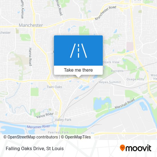 Falling Oaks Drive map