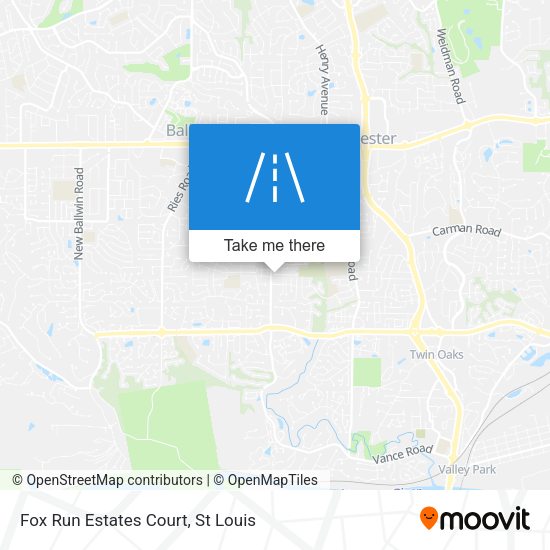 Fox Run Estates Court map