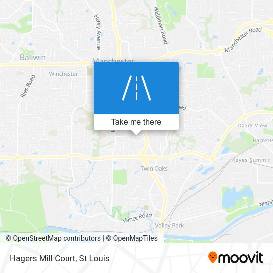 Mapa de Hagers Mill Court