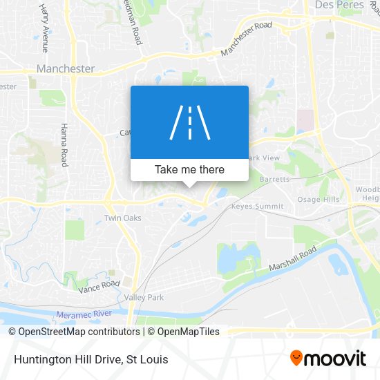 Mapa de Huntington Hill Drive
