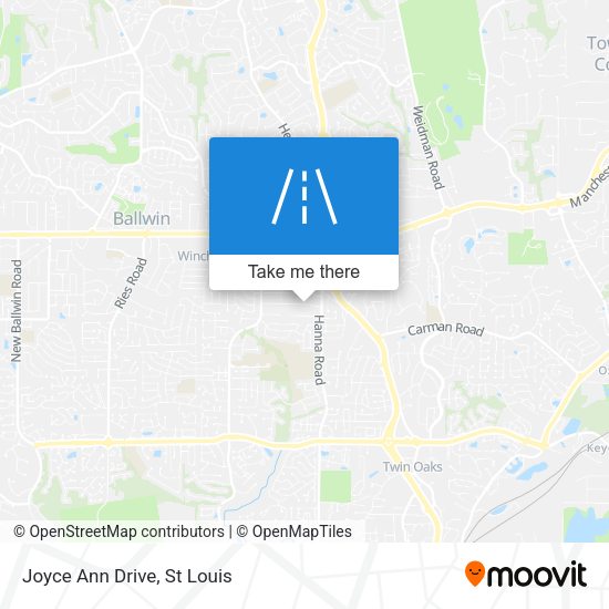 Joyce Ann Drive map