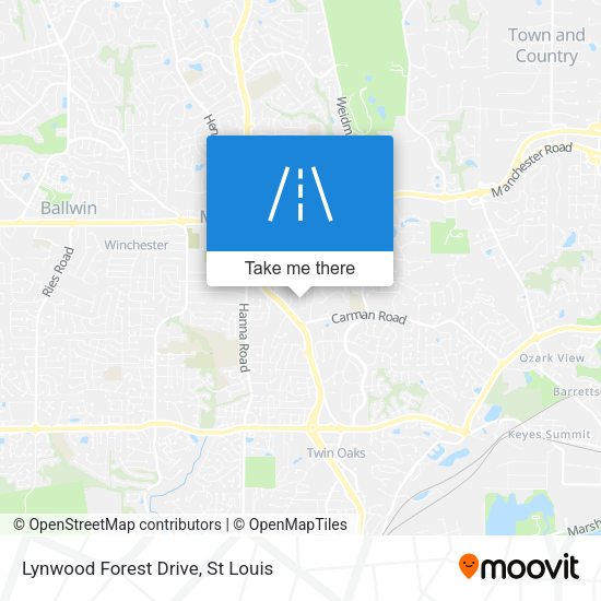 Lynwood Forest Drive map