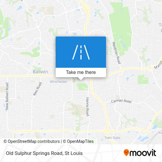 Old Sulphur Springs Road map