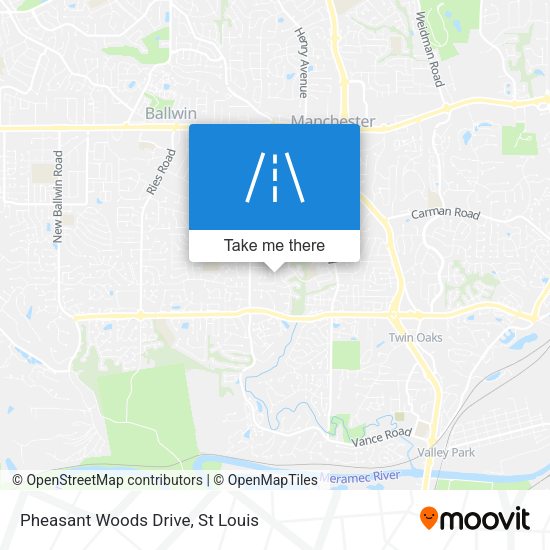 Pheasant Woods Drive map