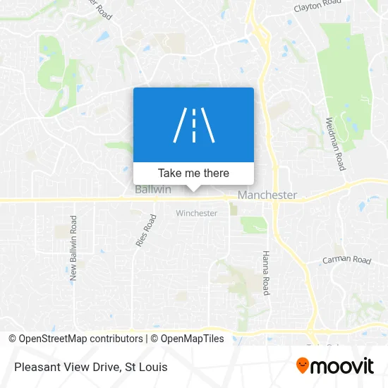 Pleasant View Drive map