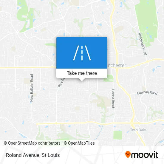 Roland Avenue map