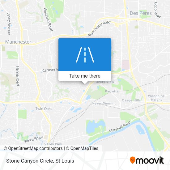 Stone Canyon Circle map