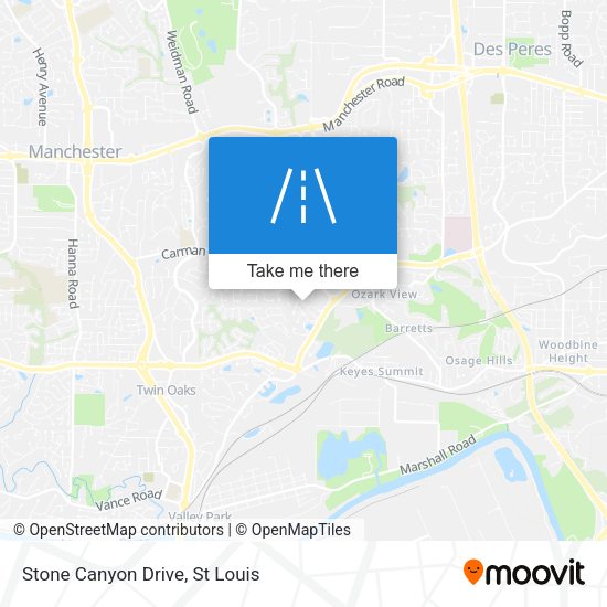 Mapa de Stone Canyon Drive