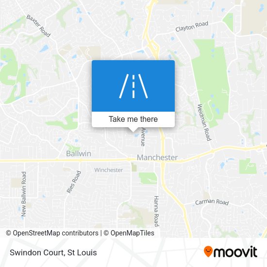 Mapa de Swindon Court