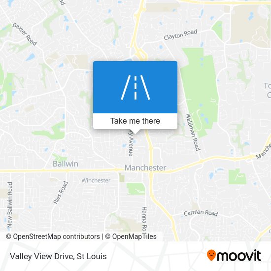 Mapa de Valley View Drive
