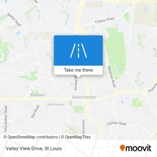 Valley View Drive map