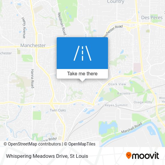 Whispering Meadows Drive map