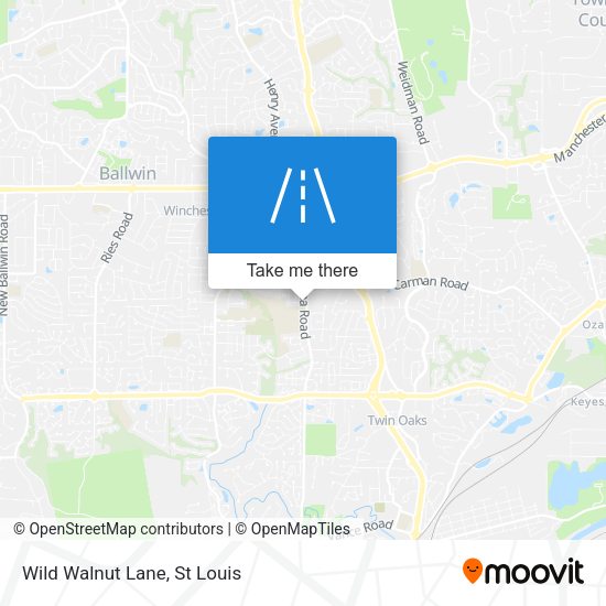 Mapa de Wild Walnut Lane