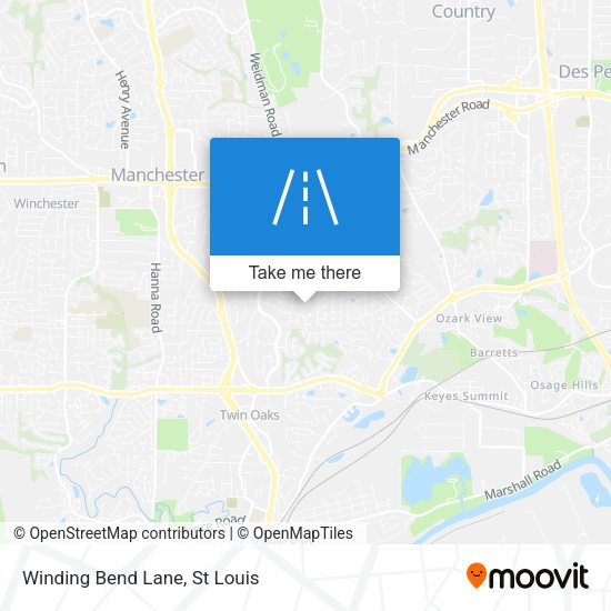 Mapa de Winding Bend Lane