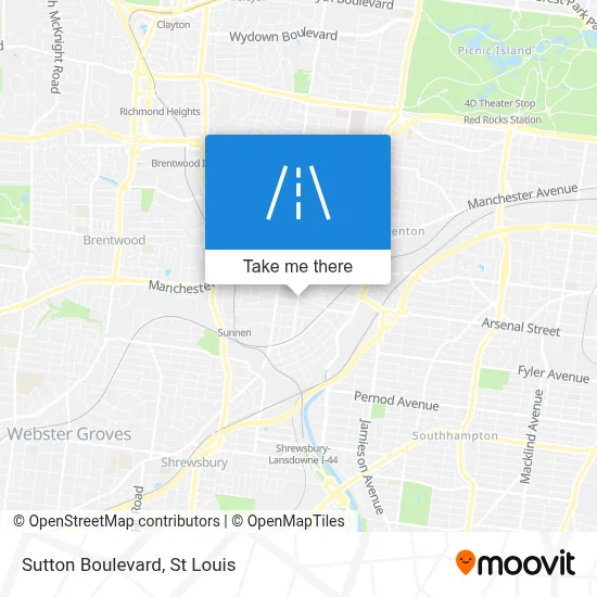 Sutton Boulevard map