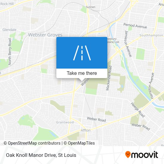 Mapa de Oak Knoll Manor Drive