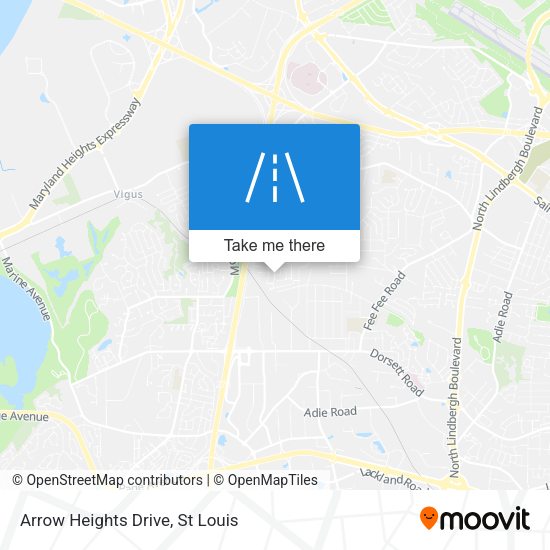 Arrow Heights Drive map