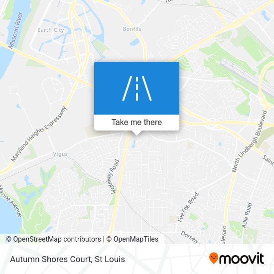 Mapa de Autumn Shores Court