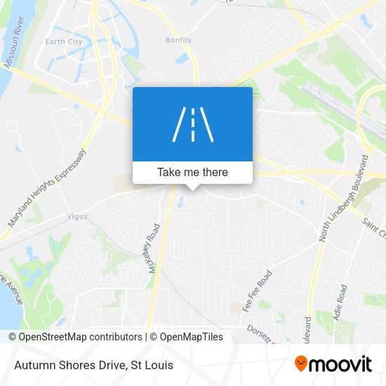 Autumn Shores Drive map