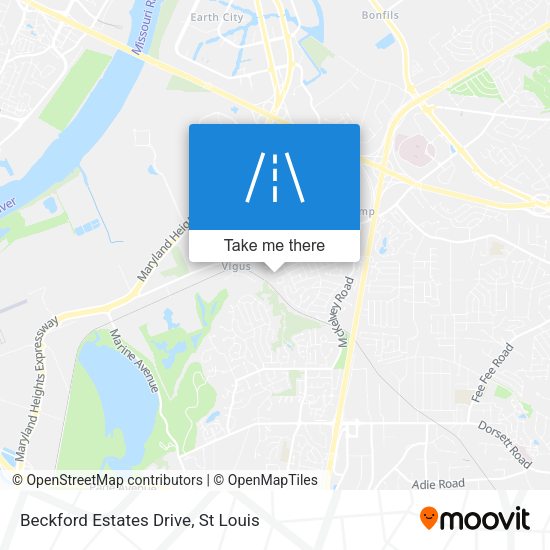 Beckford Estates Drive map