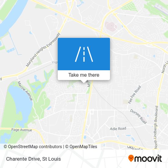Mapa de Charente Drive